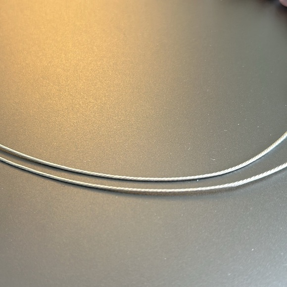 Silvertone wire beaded necklace black purple grey beads lobster claw 2 s… - Picture 11 of 11